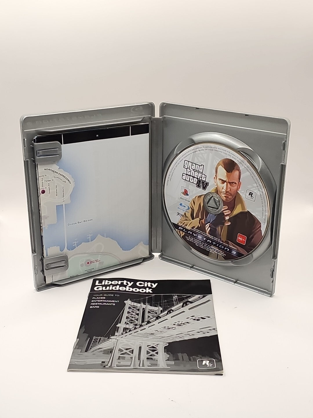 GTA Grand Theft Auto IV 4 PS3 - Complete with Manual + Map PlayStation 3 PS3 Game Retro Exchange Australia
