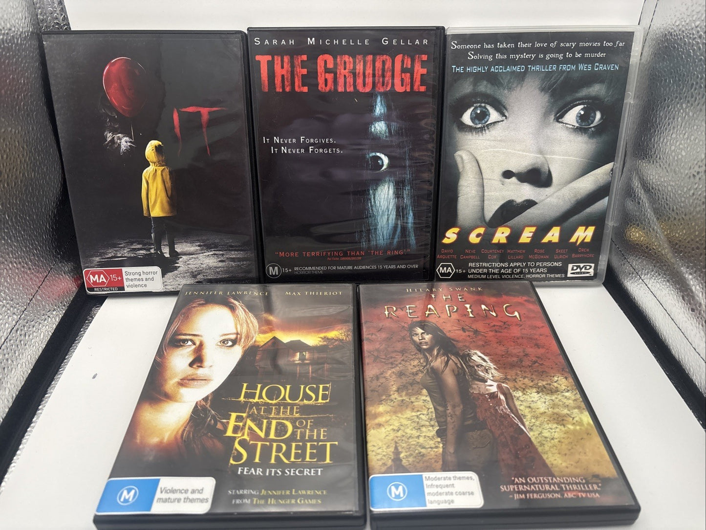 Horror DVD Bundle: Scream, The Grudge, It, The Reaping, House At End Of The St DVD RetroExchange Australia