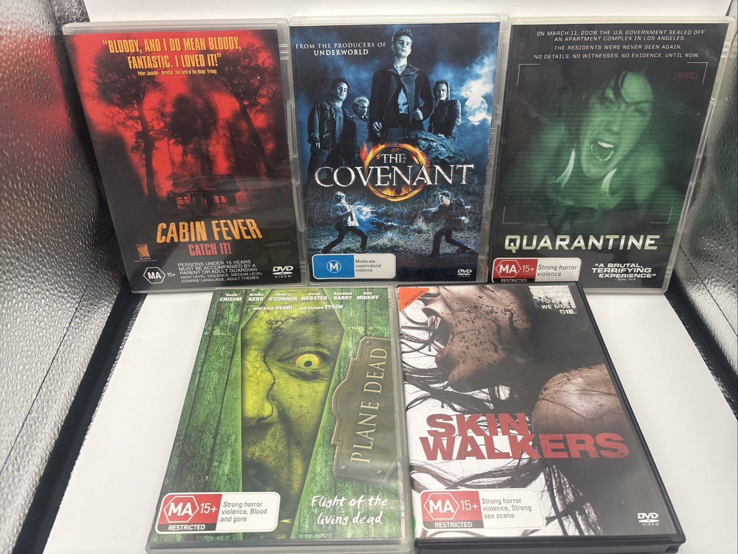 Horror DVD Bundle: Cabin Fever, Covenant, Quarantine, Plane Dead, Skin Walkers DVD RetroExchange Australia