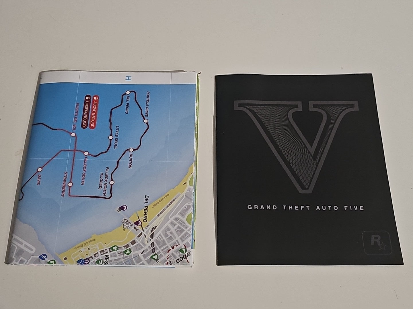 Grand Theft Auto V GTA5 - PS3 - Game + Map & Manual PlayStation 3 PS3 Retro Exchange Australia