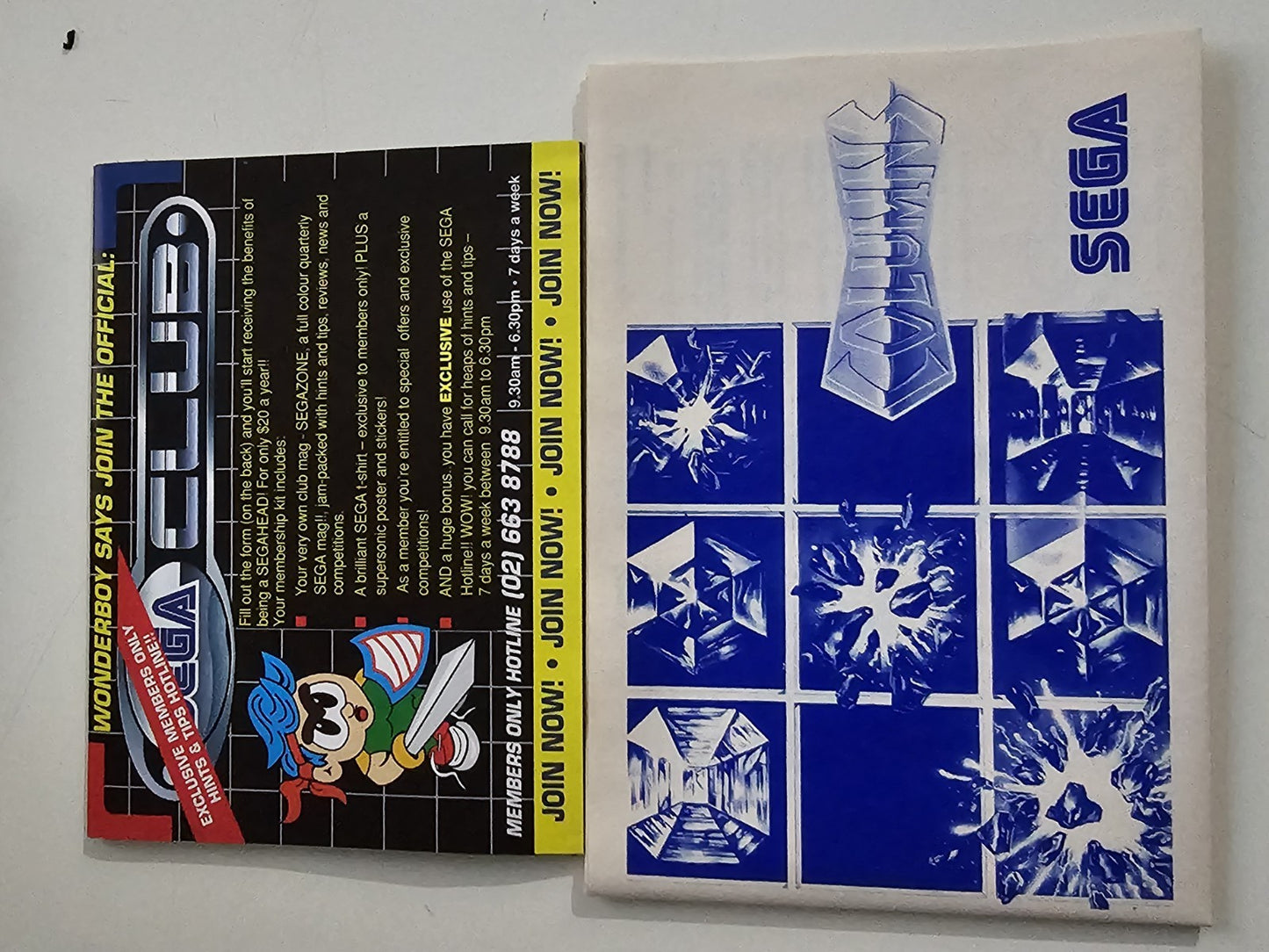 Columns (Sega Mega Drive, 1989) Complete in Box CIB – Very Good Condition – Test Game Retro Exchange Australia