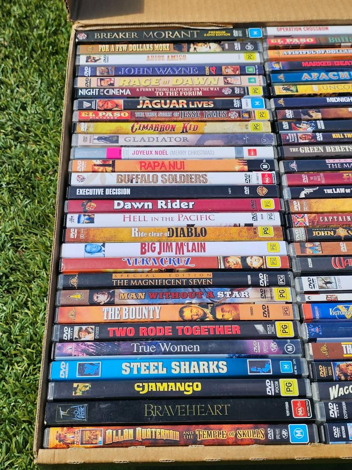 Western DVD Bulk Lot – 90-100 DVDs Per Box – Random Selection – Mixed Titles Nintendo DVD RetroExchange Australia