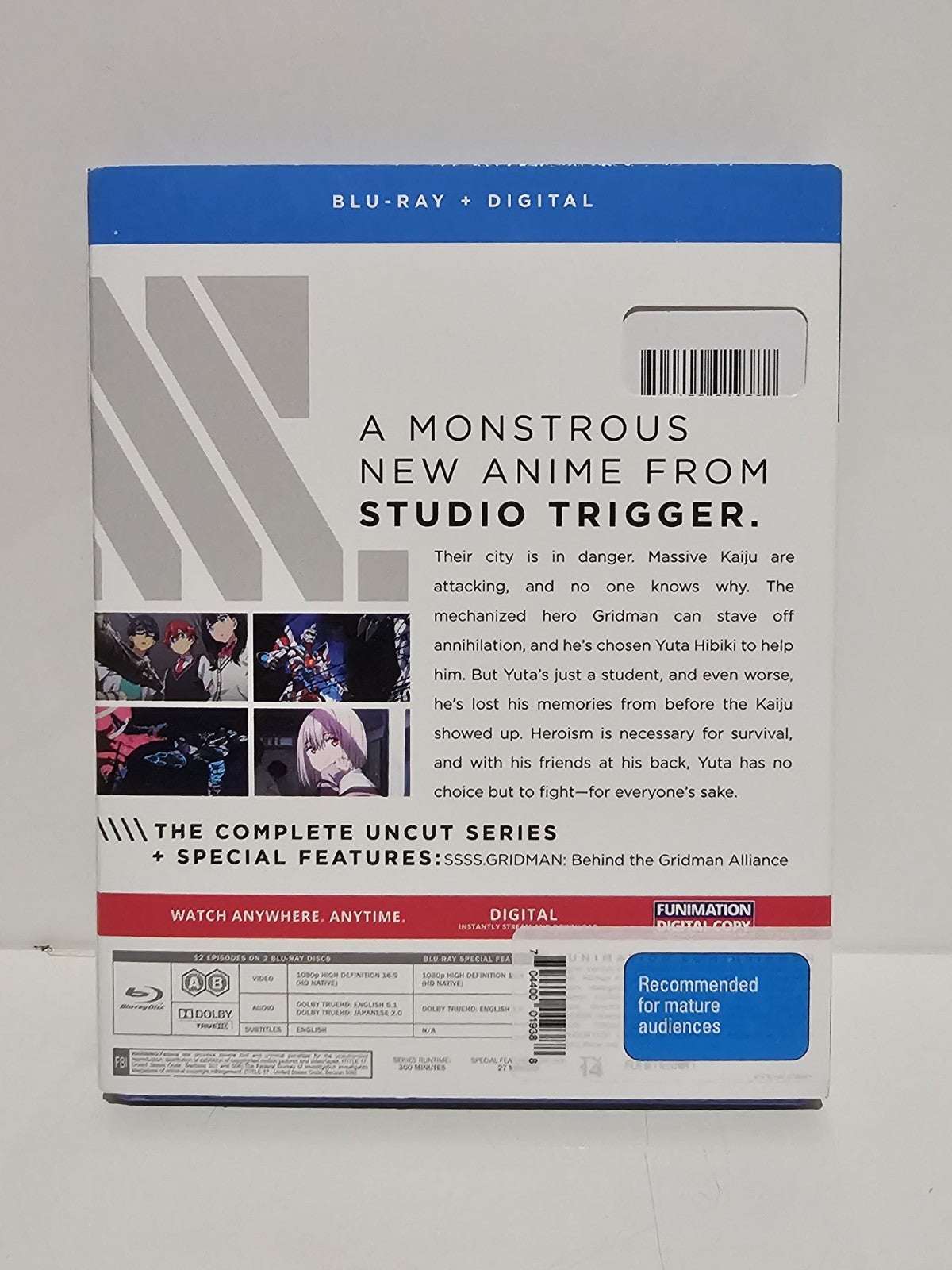 SSSS.GRIDMAN: The Complete Series Blu-ray (2020, 2-Disc Set) Gridman Anime A+B Dvd Box Set Retro Exchange Australia