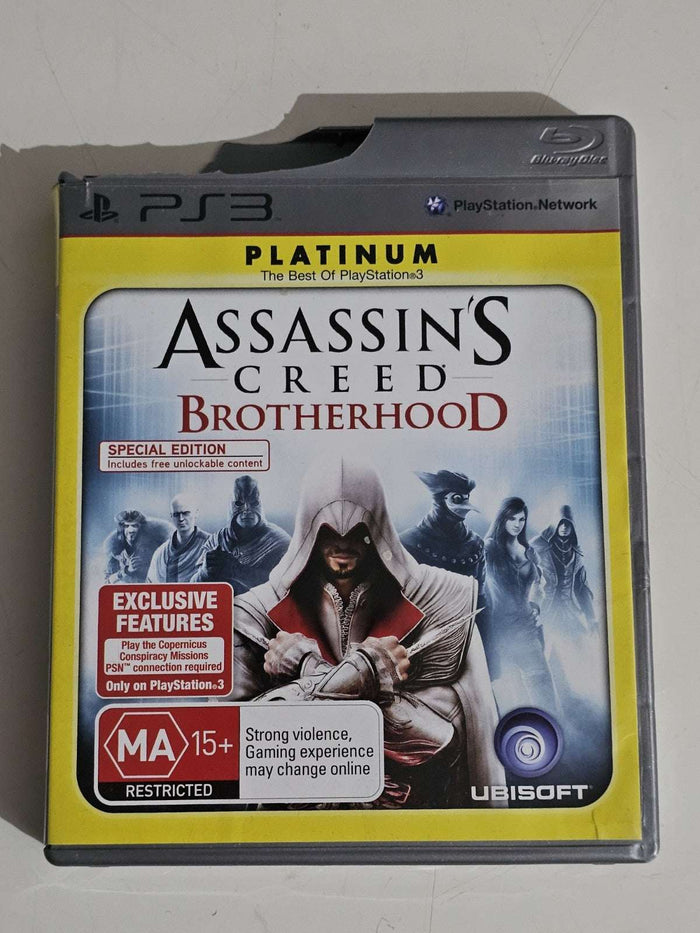 Assassins Creed: Brotherhood (Sony Playstation PS3) - With Manual (Damaged Case) | Retro Exchange