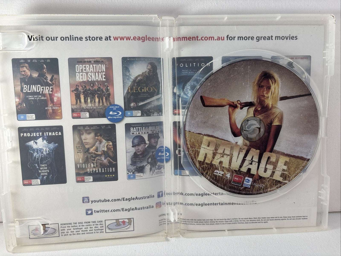 Ravage (DVD, 2019) Horror Region 4 Retro Exchange Australia