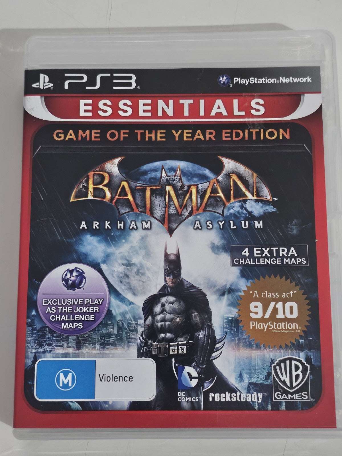 Batman: Arkham Asylum: Game of the Year Edition (PS3) Essentials Complete PlayStation 3 PS3 Retro Exchange Australia