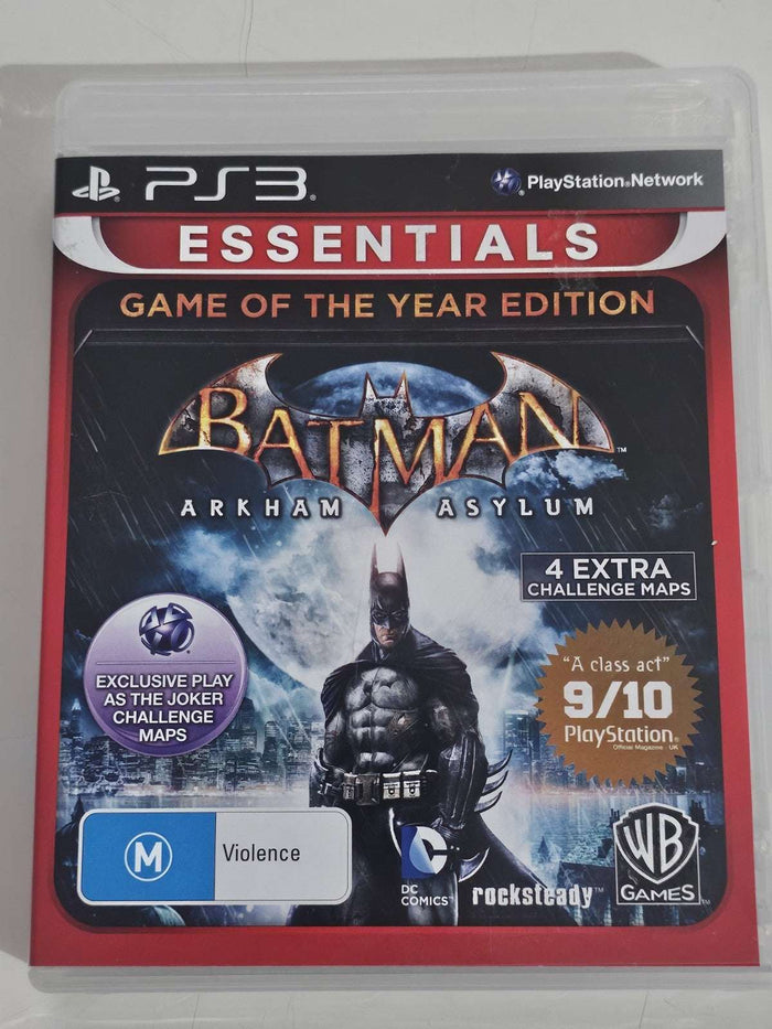 Batman: Arkham Asylum: Game of the Year Edition (PS3) Essentials Complete | Retro Exchange