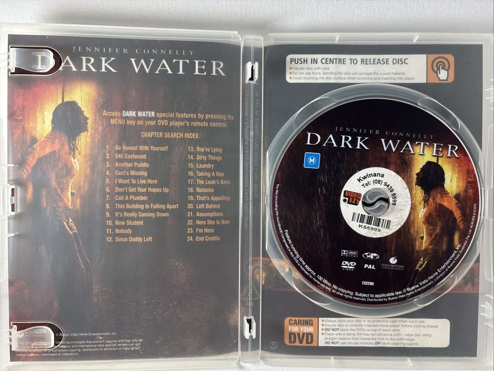 Dark Water (DVD, 2005) Horror Region 4 Retro Exchange Australia