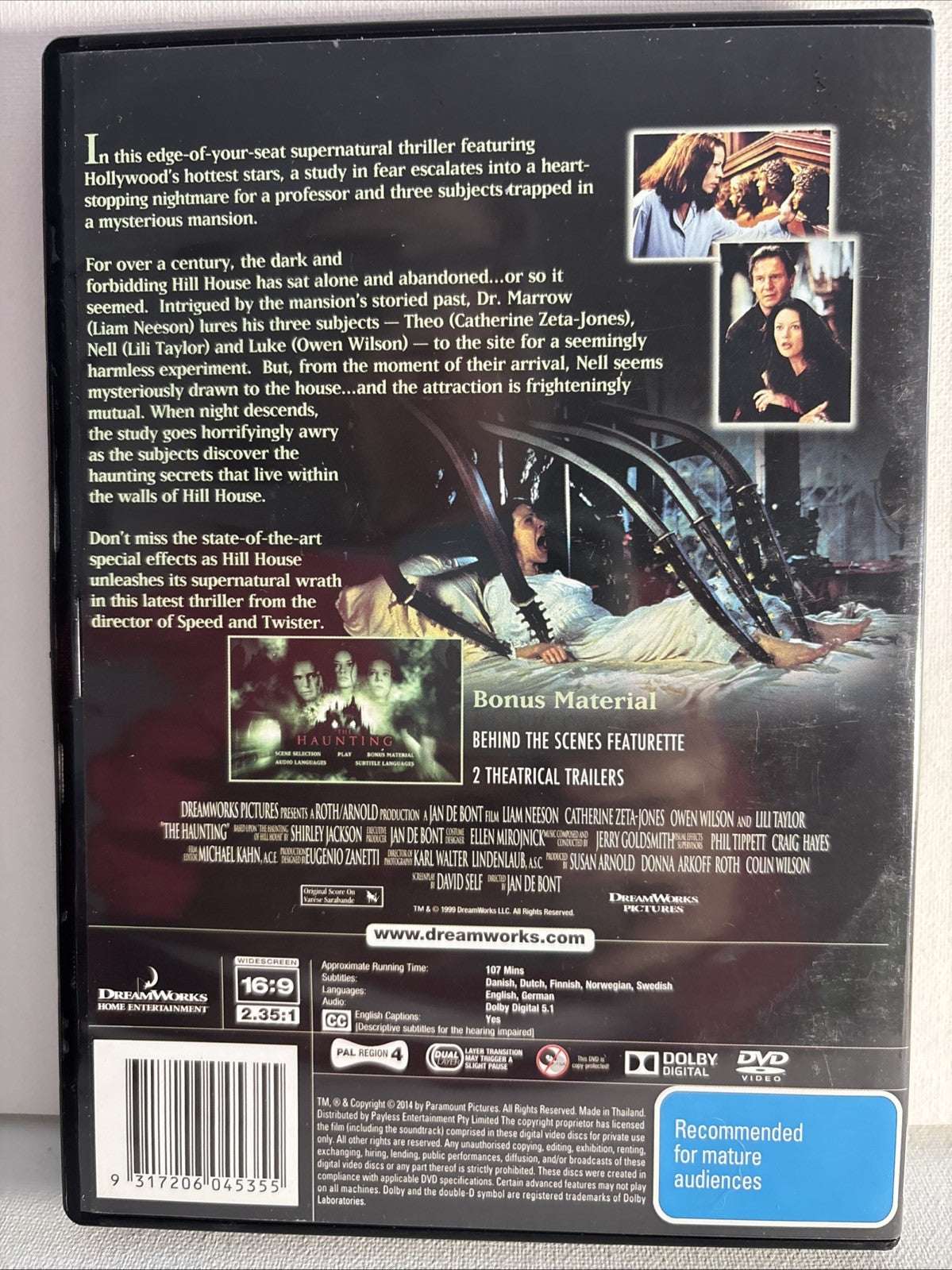 The Haunting (DVD, 2014) Horror Region 4 Retro Exchange Australia