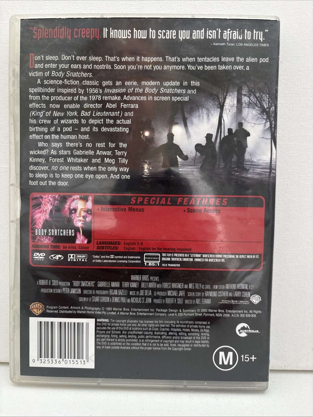Body Snatchers-The Invasion Continues (DVD, 1992) Horror Region 4 Retro Exchange Australia
