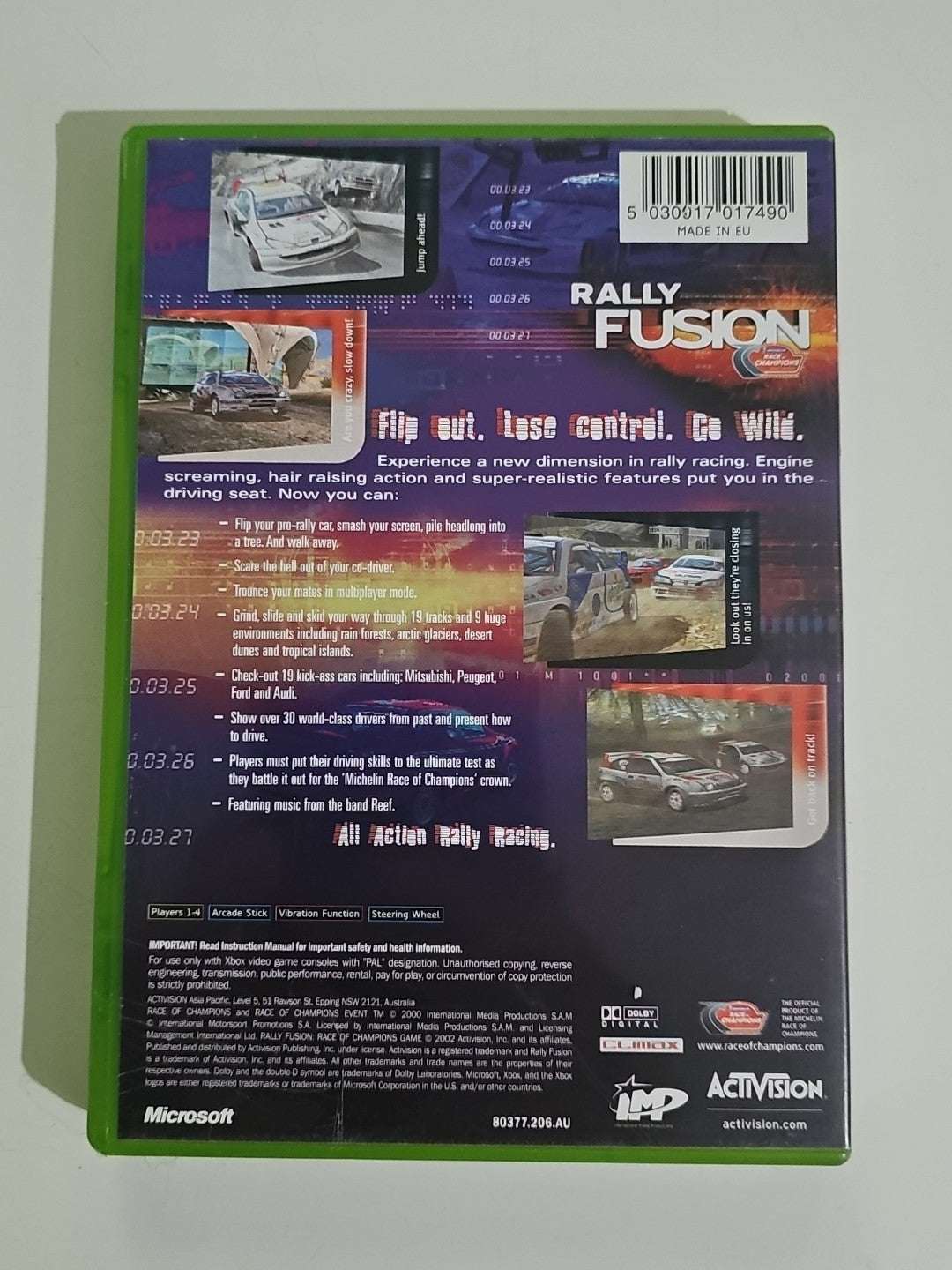 Microsoft Xbox Game - Rally Fusion: Race of Champions - PAL Original Xbox Retro Exchange Australia