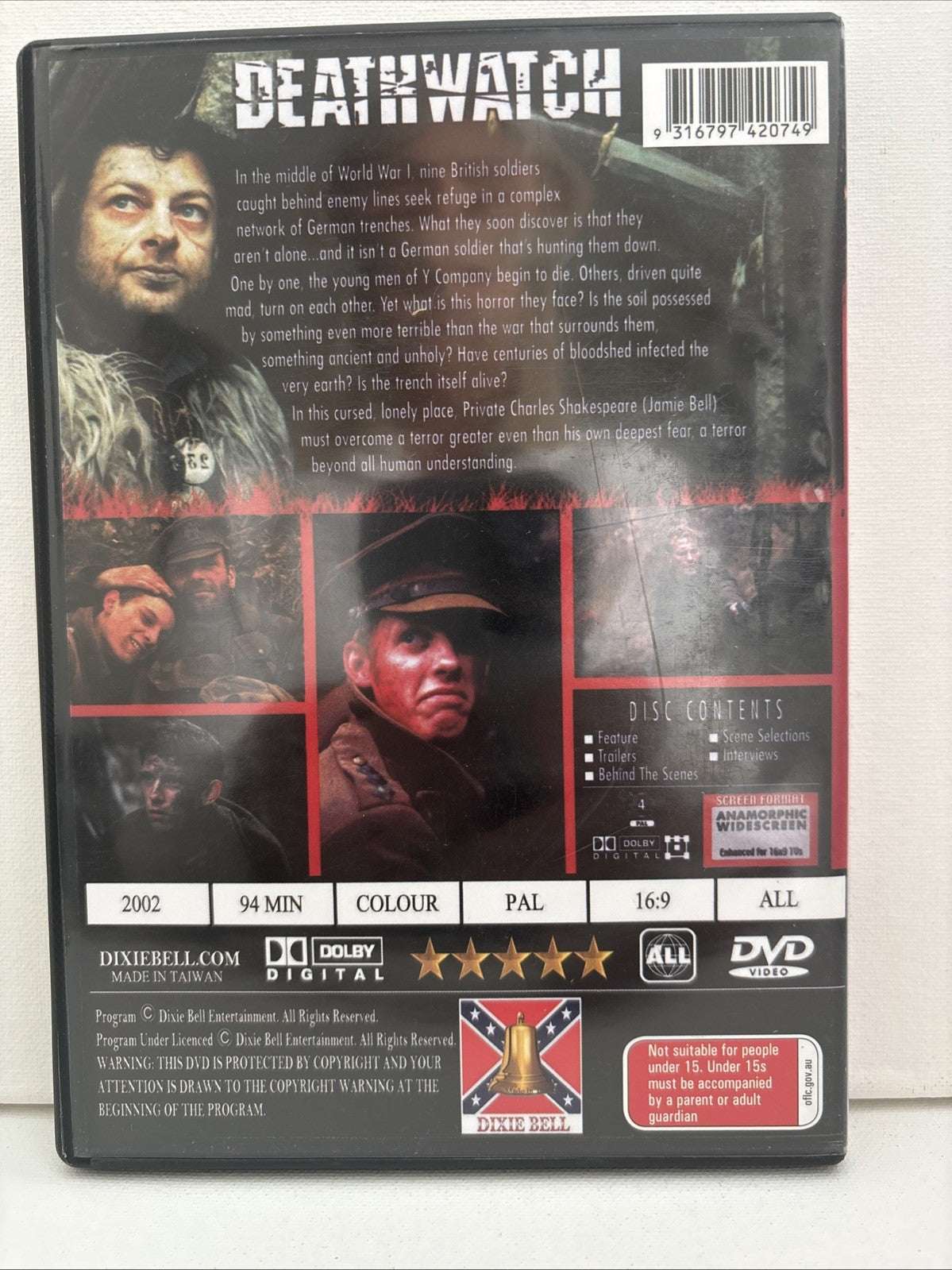 Deathwatch (DVD, 2002) Horror Region All Retro Exchange Australia