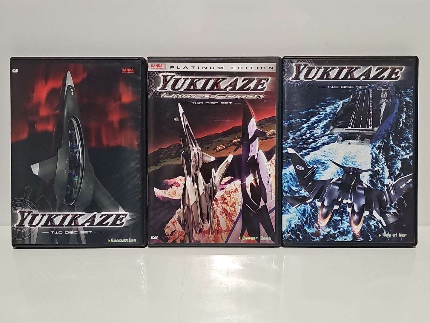 Yukikaze Fog of War Danger Zone Evacuation DVD 2-Disc Sets Anime Bandai Region 1 Dvd Box Set Retro Exchange Australia