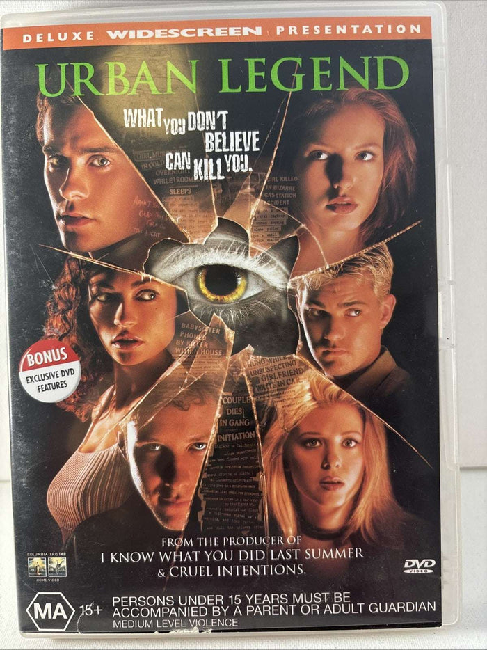 Urban Legend (DVD, 1998) Horror Region 4 | Retro Exchange