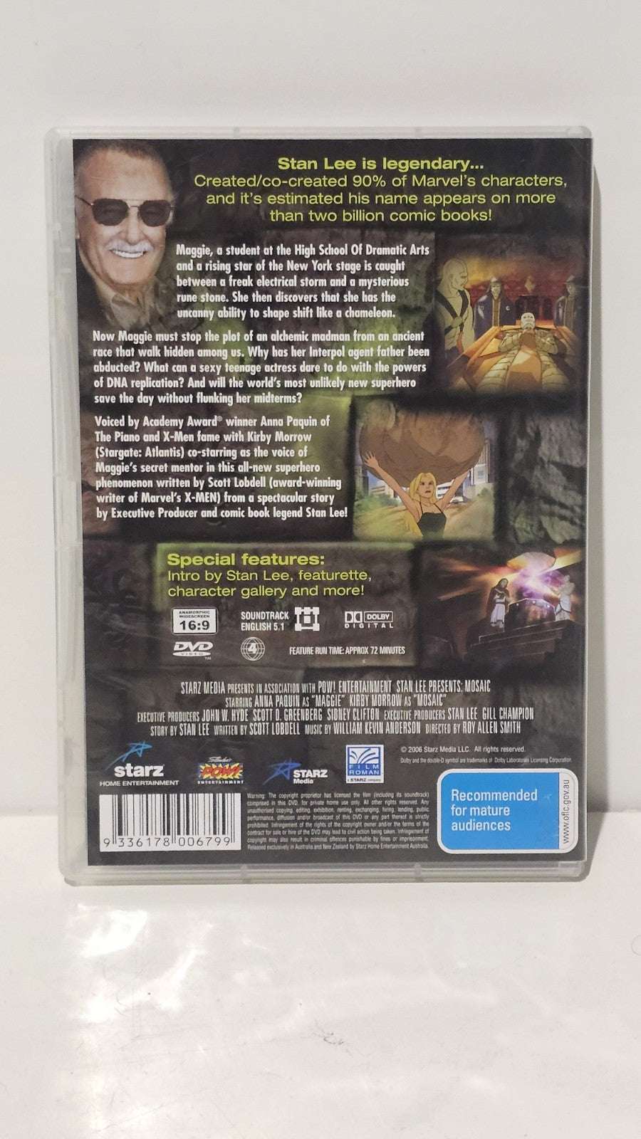 Stan Lee Presents Mosaic (DVD) - Region 4 | Ex Rental Retro Exchange Australia