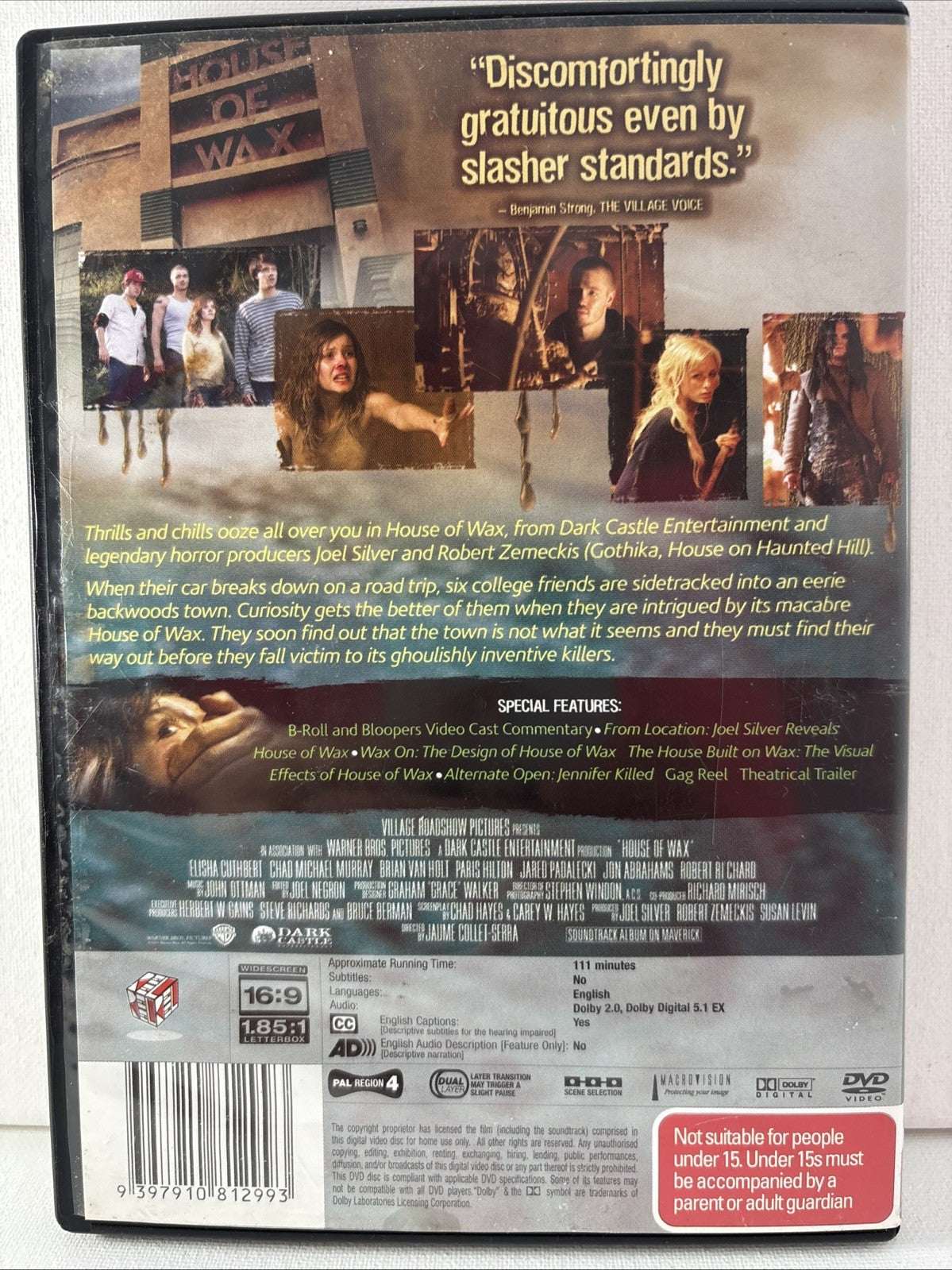 The House of Wax (DVD, 2005) Horror Region 4 Retro Exchange Australia