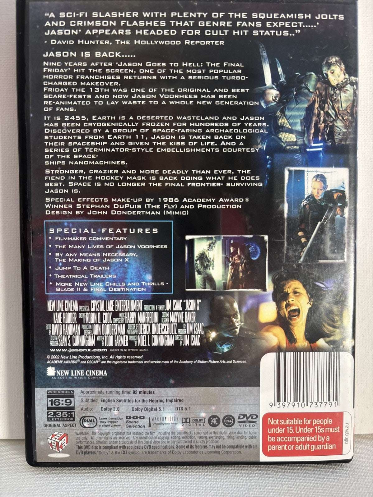 Jason X (DVD, 2002) Horror Region 4 Retro Exchange Australia