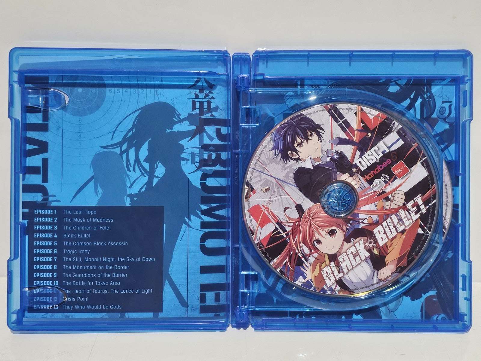 Black Bullet The Complete Series Blu-ray Anime Hanabee 2 Discs VGC Region B Dvd Box Set Retro Exchange Australia