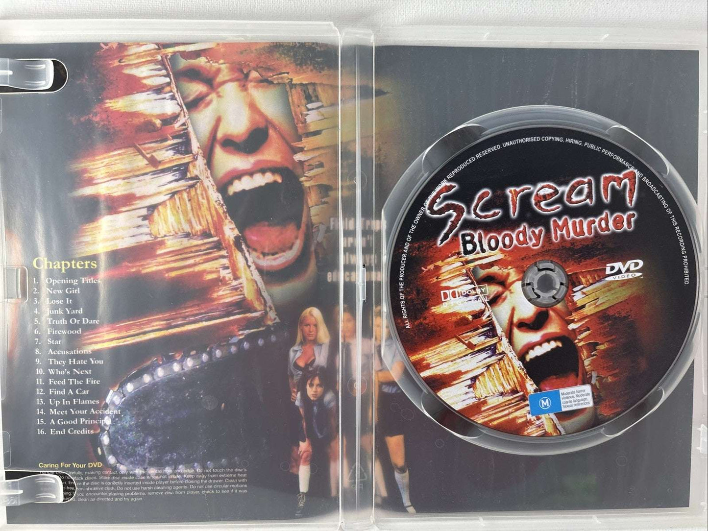Scream Bloody Murder DVD Horror Retro Exchange Australia