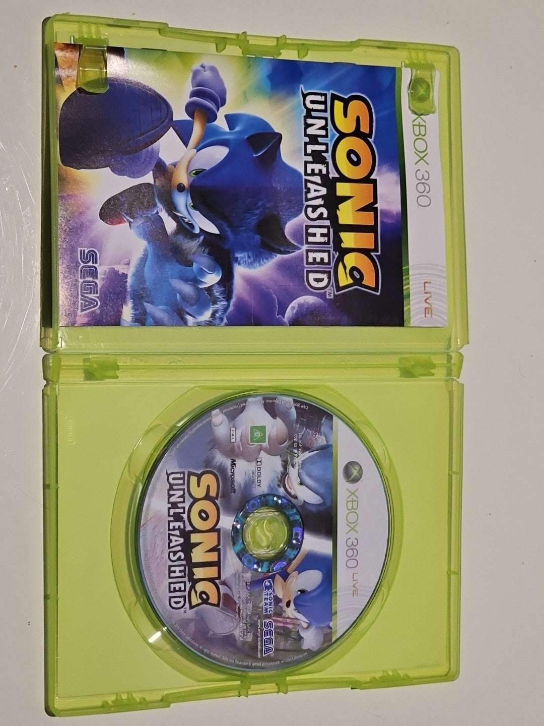 SONIC UNLEASHED - INC MANUAL - XBOX 360 - GC Game Retro Exchange Australia