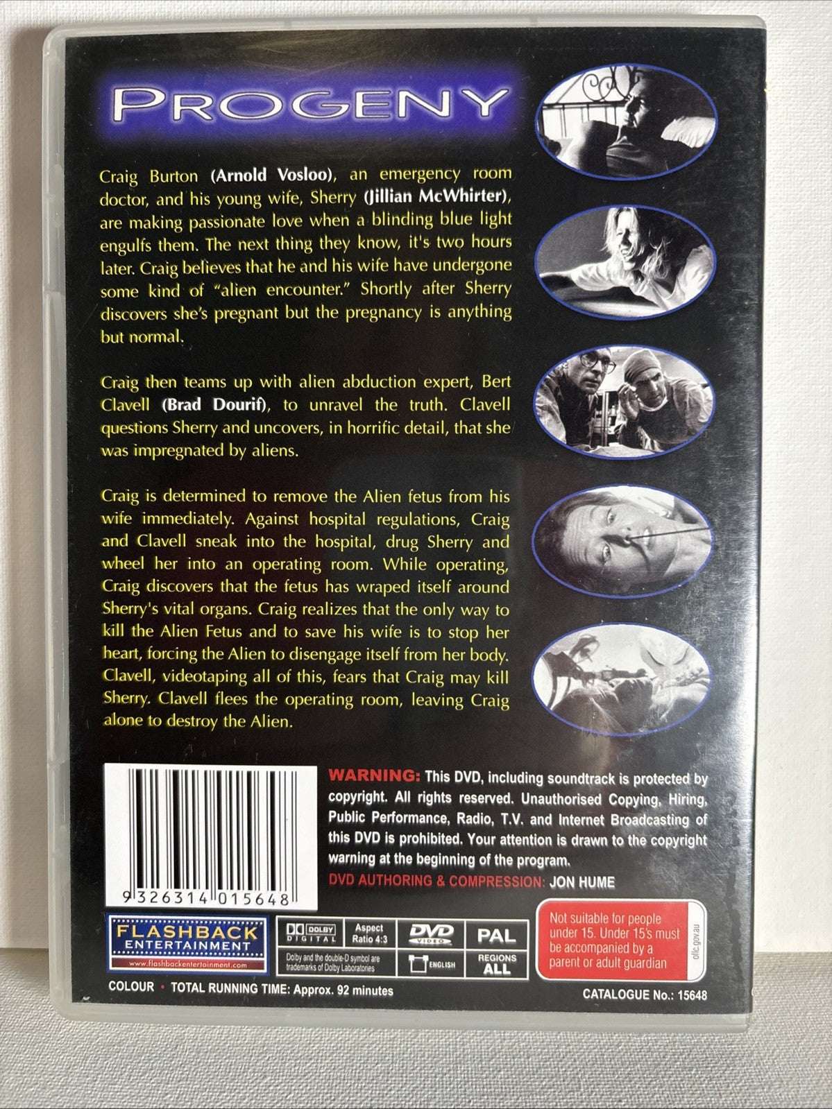 Progeny DVD- 1998 Horror Region 4 Retro Exchange Australia