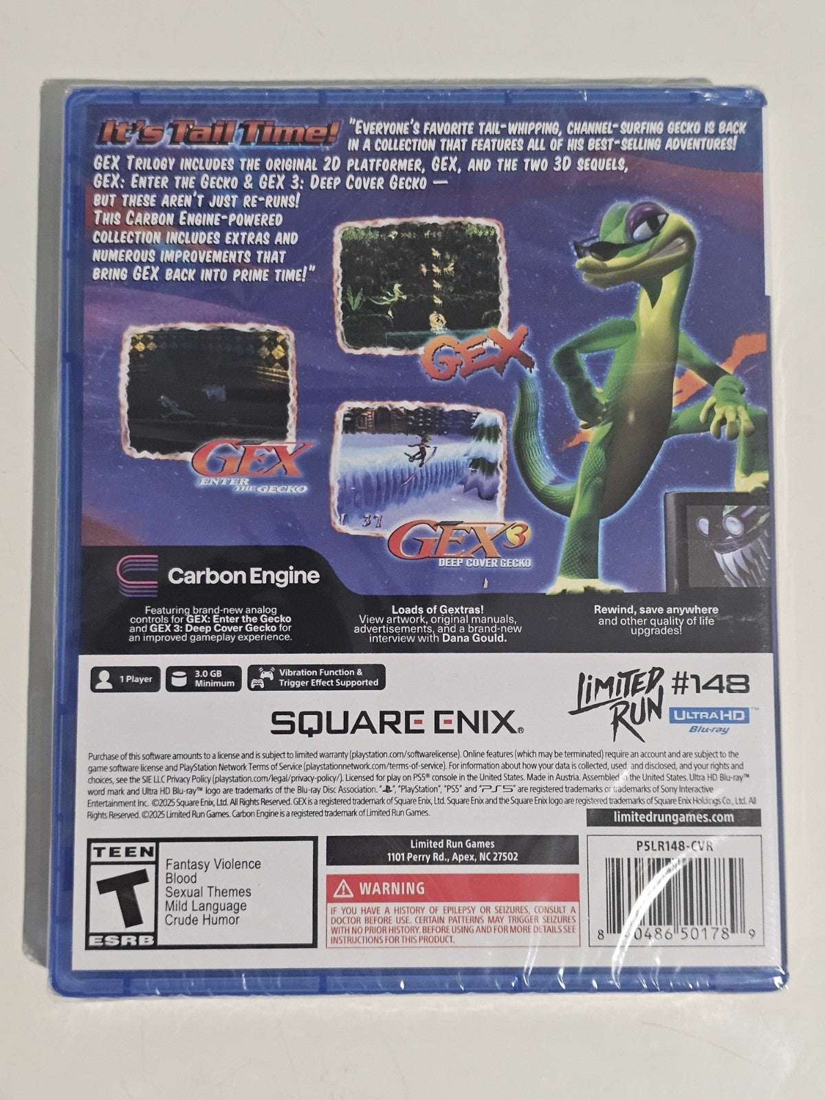 Gex Trilogy PS5 Limited Run LRG BRAND NEW SEALED - Region Free PlayStation 5 PS5 Game Retro Exchange Australia