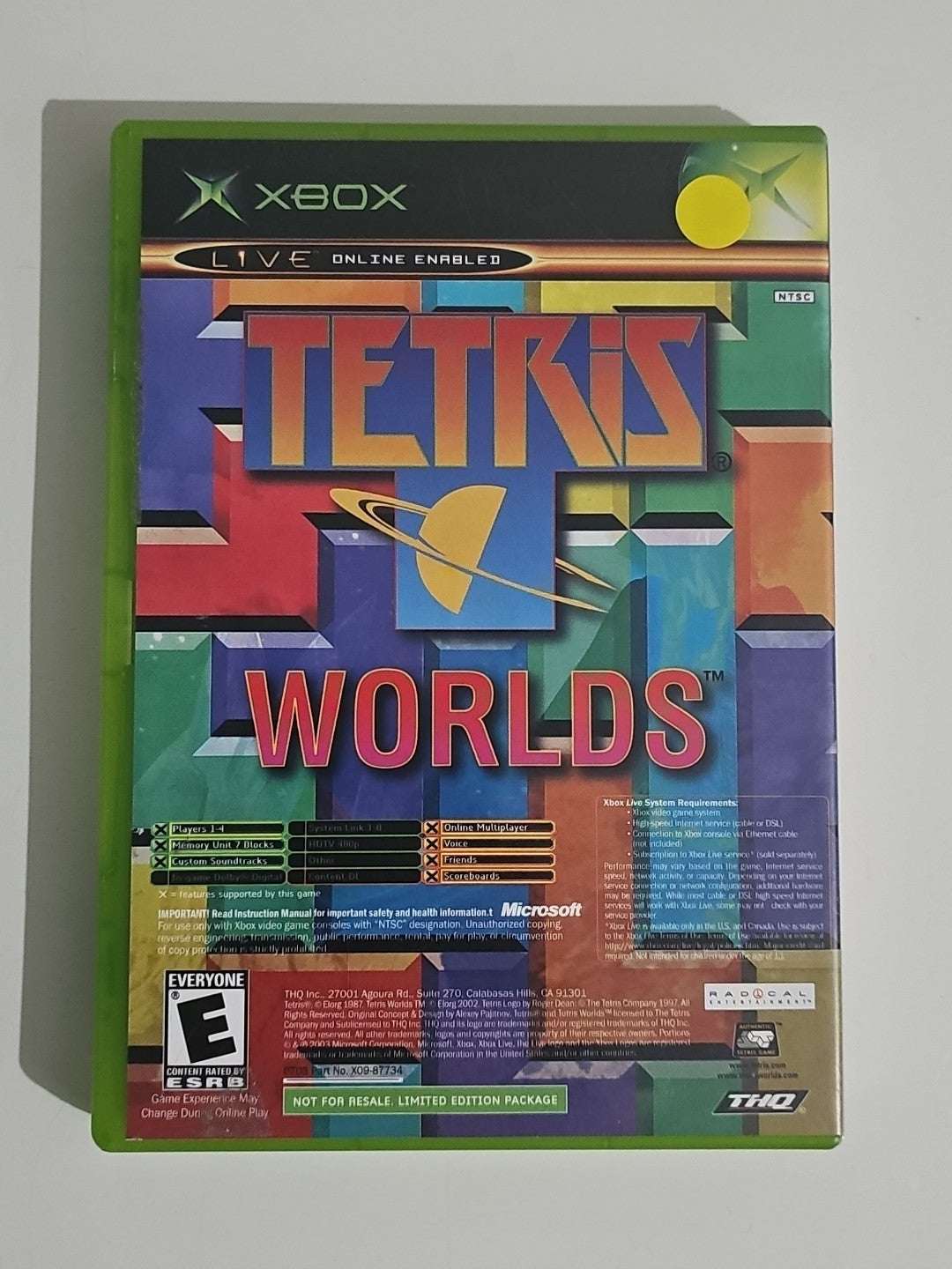 Microsoft Xbox Game - Star Wars: The Clone Wars/Tetris Worlds - NTSC Original Xbox Retro Exchange Australia