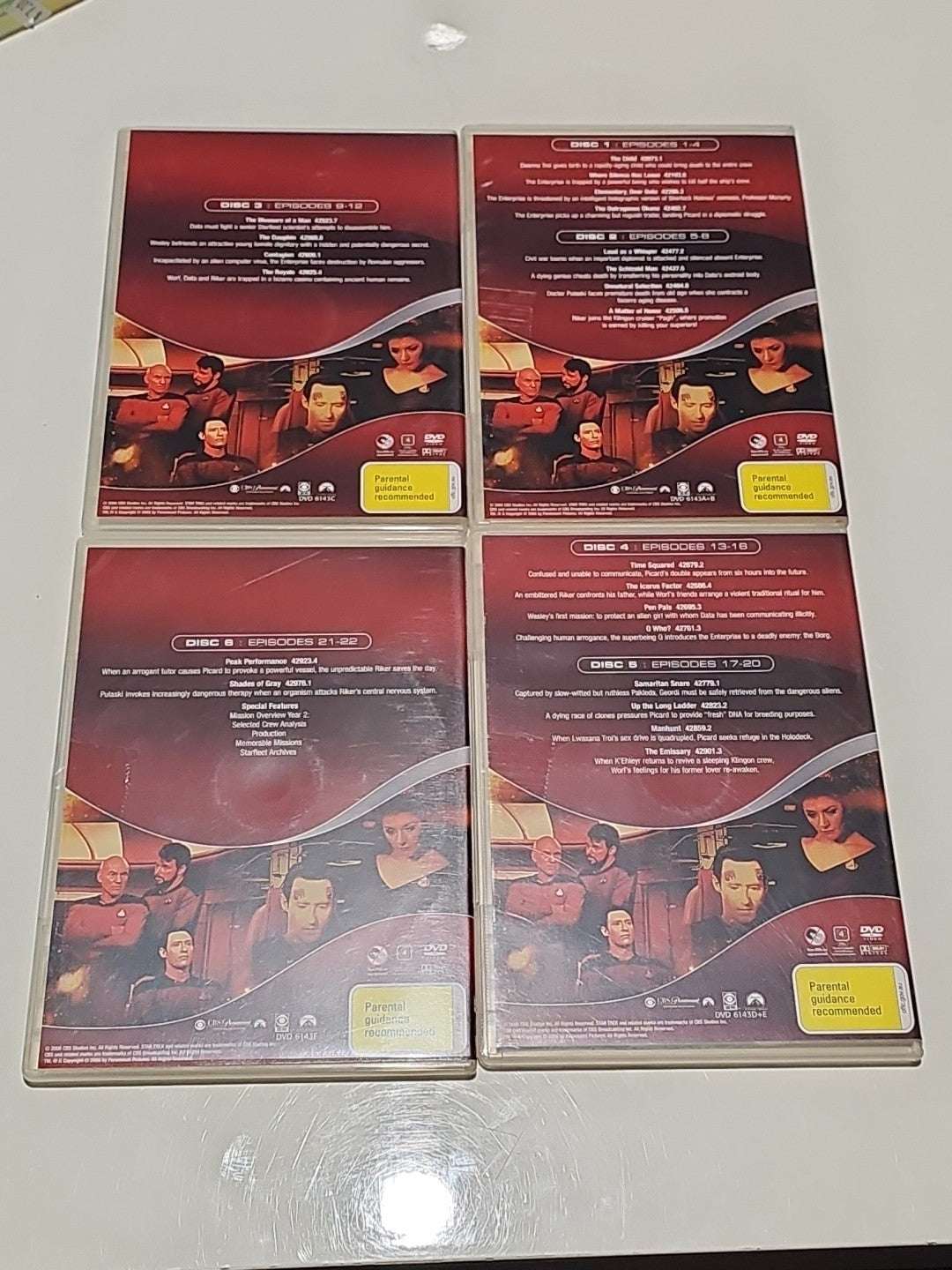 Star Trek Next Generation Season 2 DVD Series Two 6-Disc Dvd Box Set Retro Exchange Australia
