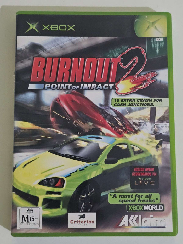 Microsoft Xbox Game - Burnout 2: Point of Impact | Retro Exchange