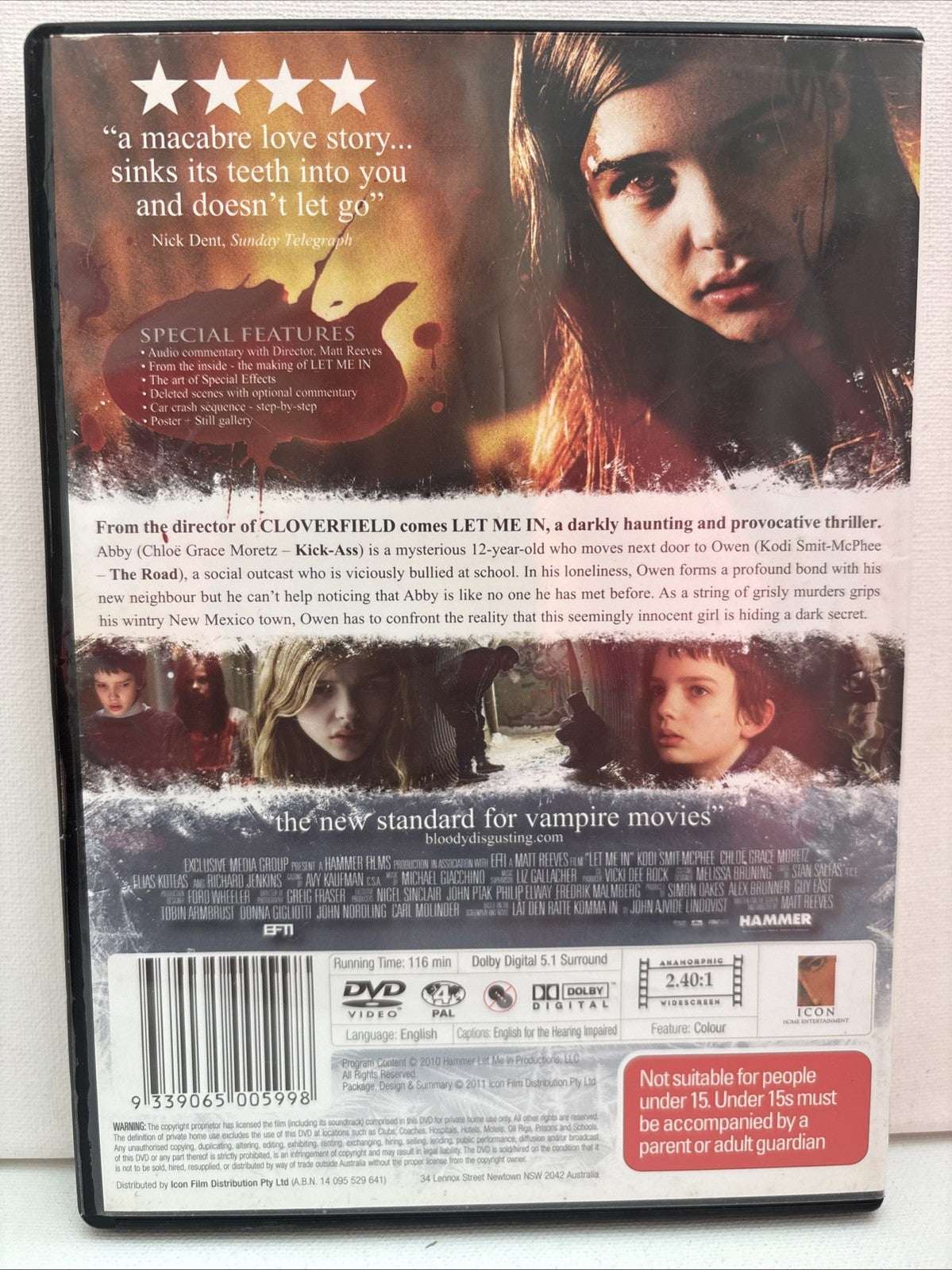 Let Me in (DVD, 2010) Horror Region 4 Retro Exchange Australia