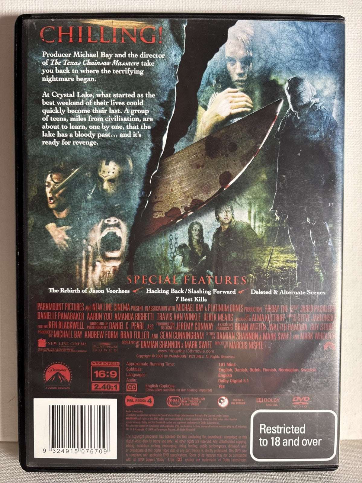 Friday the 13th-The Extended Cut (DVD, 2009) Horror Region 4 Retro Exchange Australia