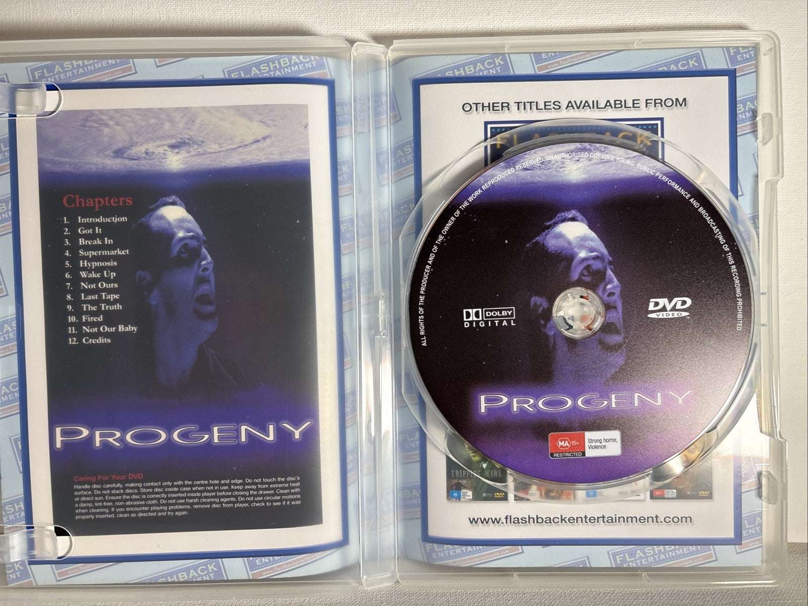 Progeny DVD- 1998 Horror Region 4 Retro Exchange Australia