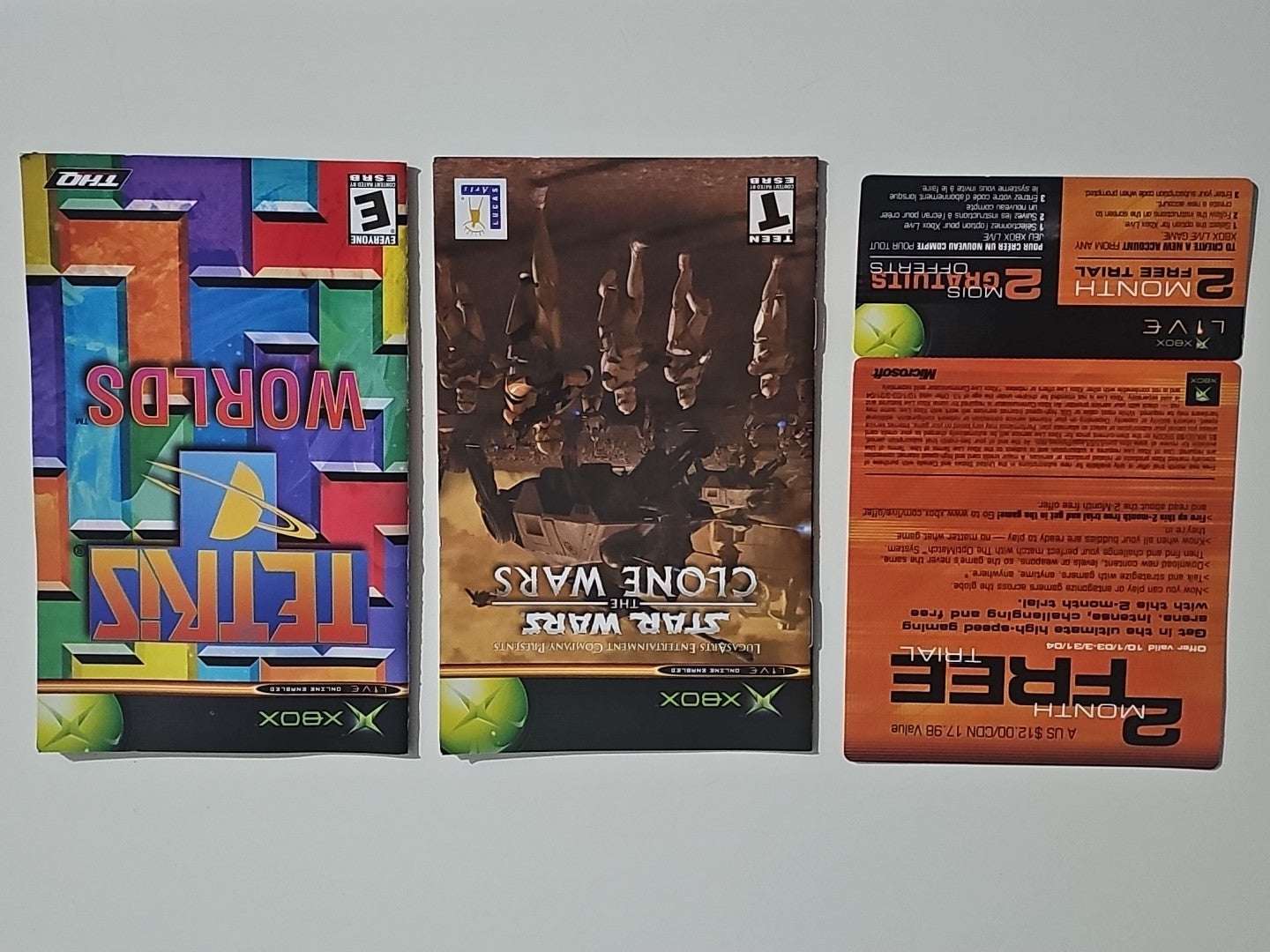 Microsoft Xbox Game - Star Wars: The Clone Wars/Tetris Worlds - NTSC Original Xbox Retro Exchange Australia