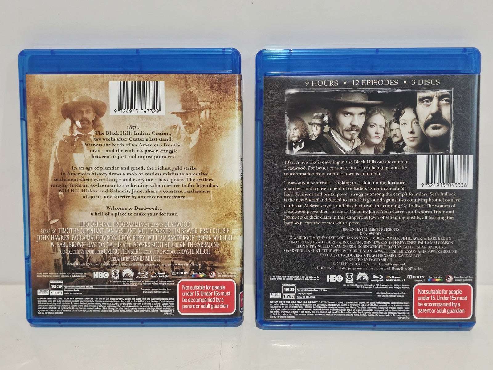 Deadwood Collection Complete Series 1-2 Blu-Ray Dvd Box Set Retro Exchange Australia