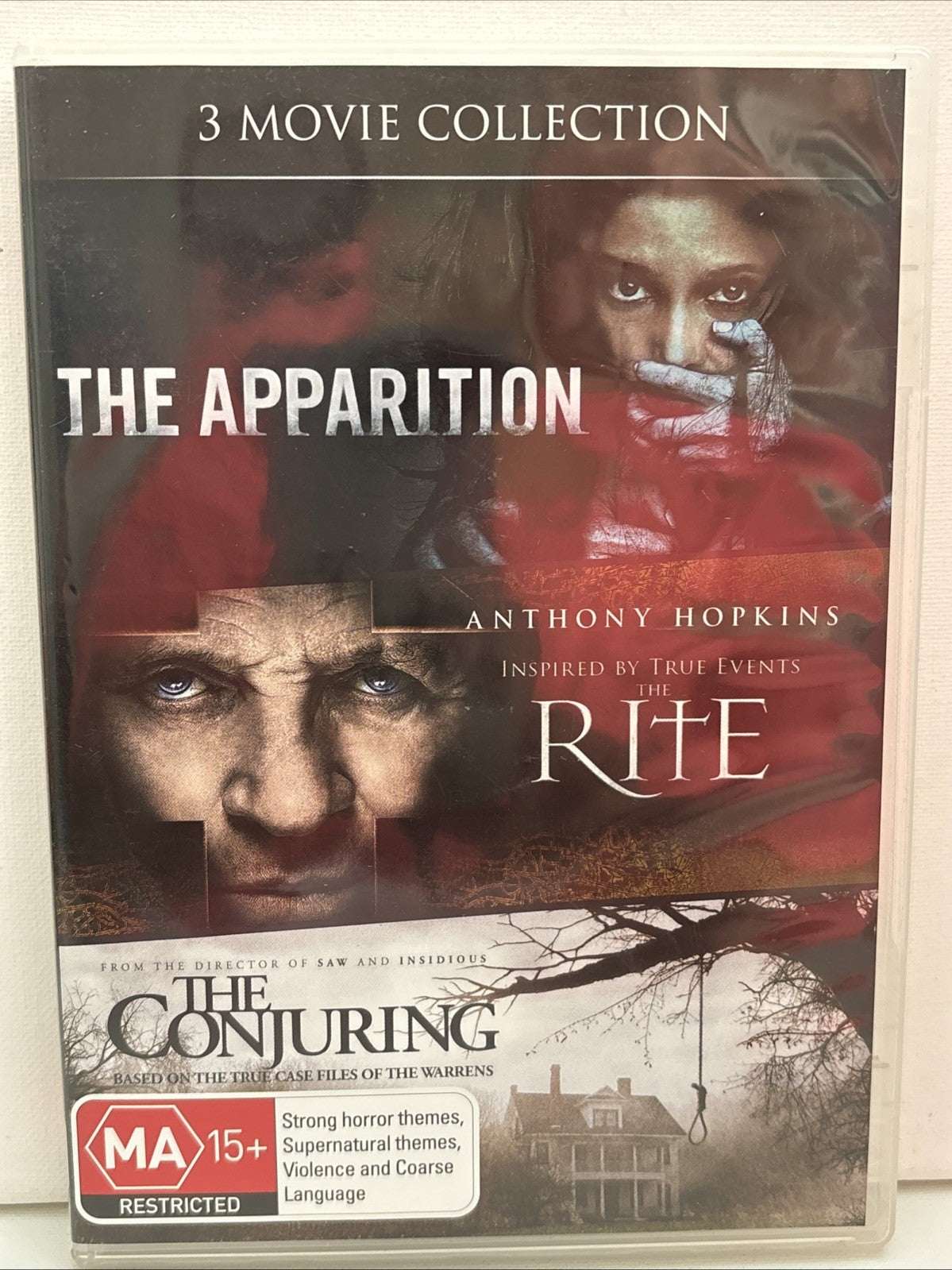 The Apparition / the Conjuring / the Rite (Box Set, DVD, 2014) Horror Region 4 Retro Exchange Australia