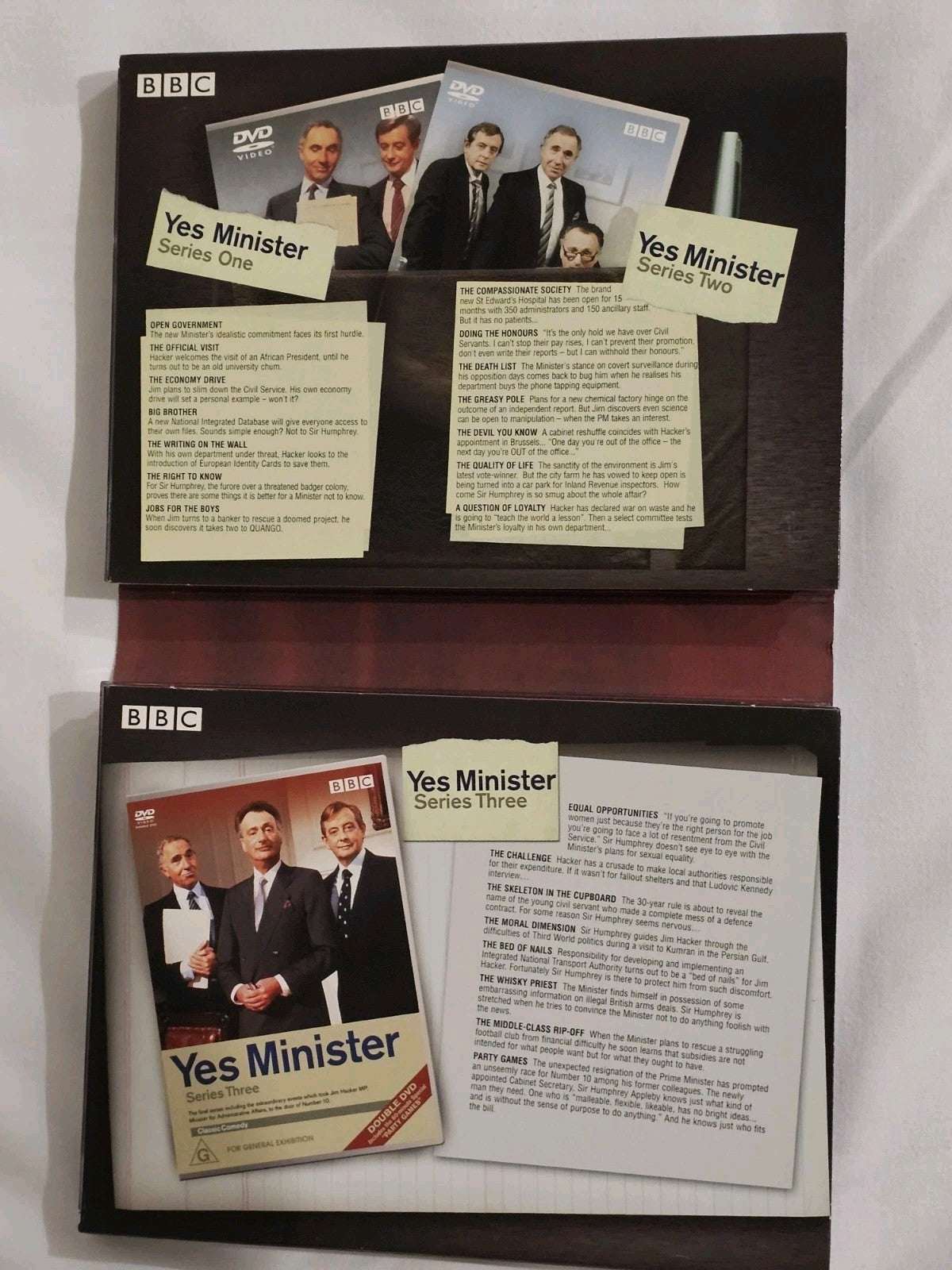 BBC Yes Minister The Complete Series 1-3 DVD Box Set 4 Discs Region 4 Retro Exchange Australia