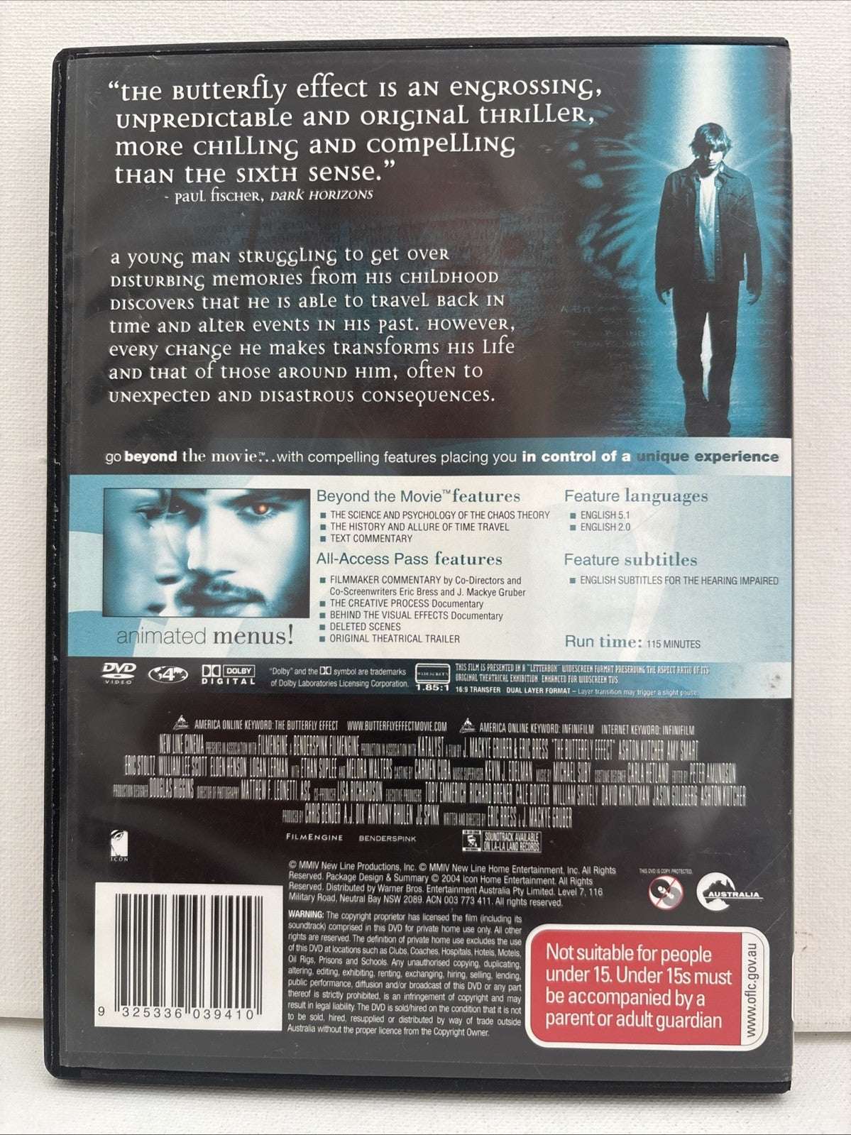 The Butterfly Effect - Directors Cut |DVD Reg 4 Retro Exchange Australia