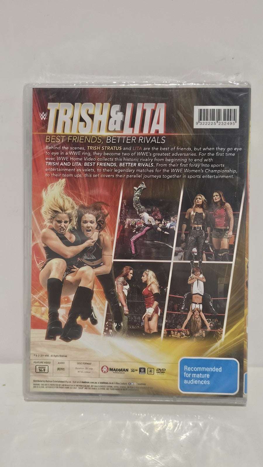 WWE Trish & Lita Best Friends Better Rivals DVD [2 Disc Set] Dvd Box Set Retro Exchange Australia