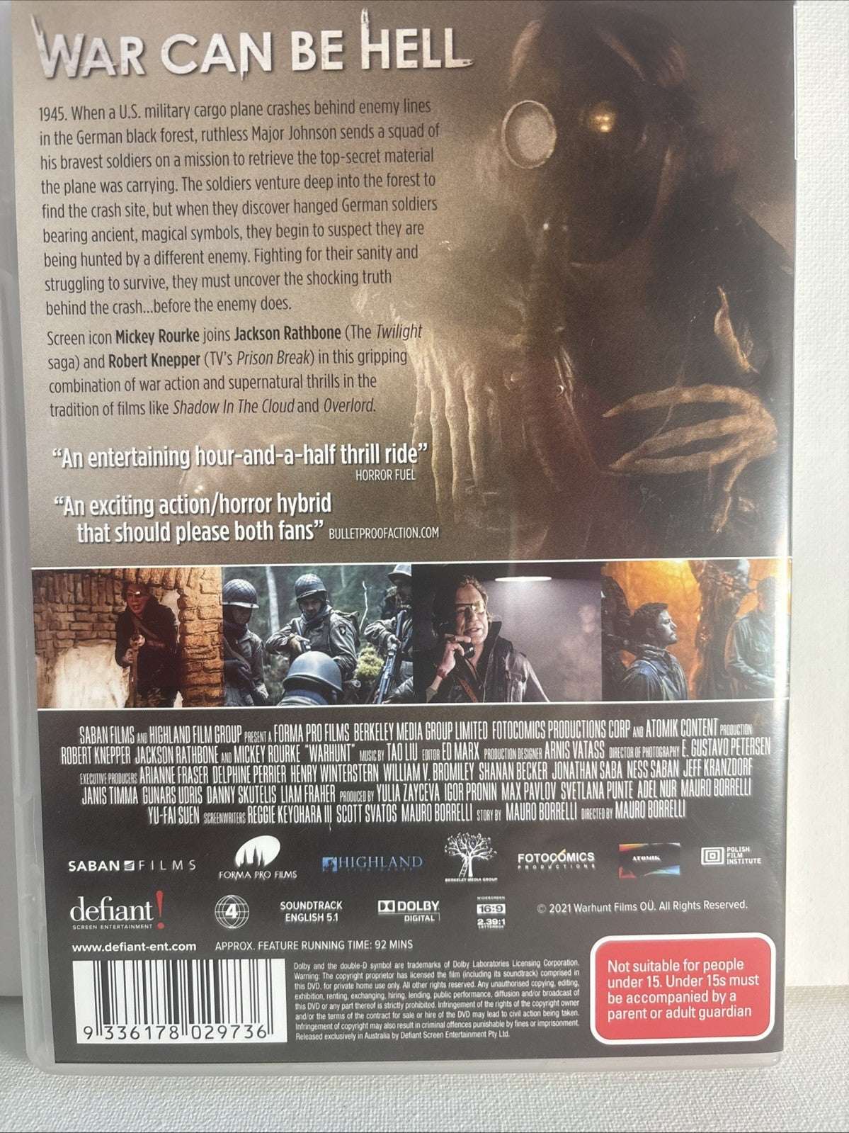 Warhunt (DVD, 2021) Horror Region 4 Retro Exchange Australia