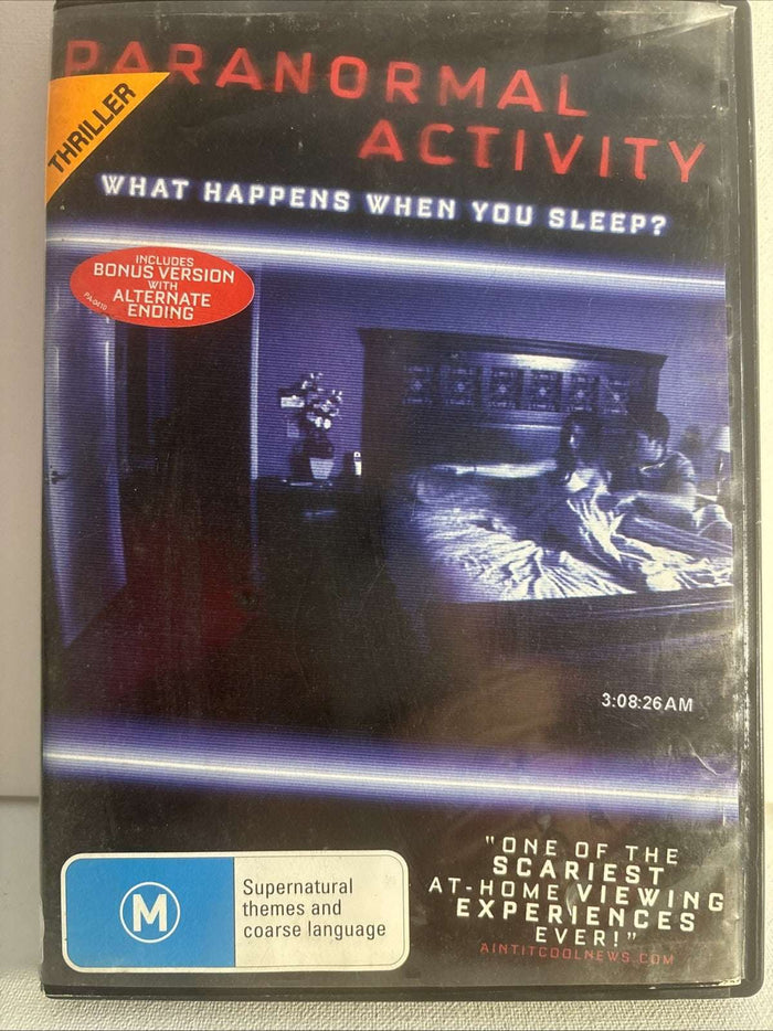 Paranormal Activity (DVD, 2007) Horror Region 4 | Retro Exchange