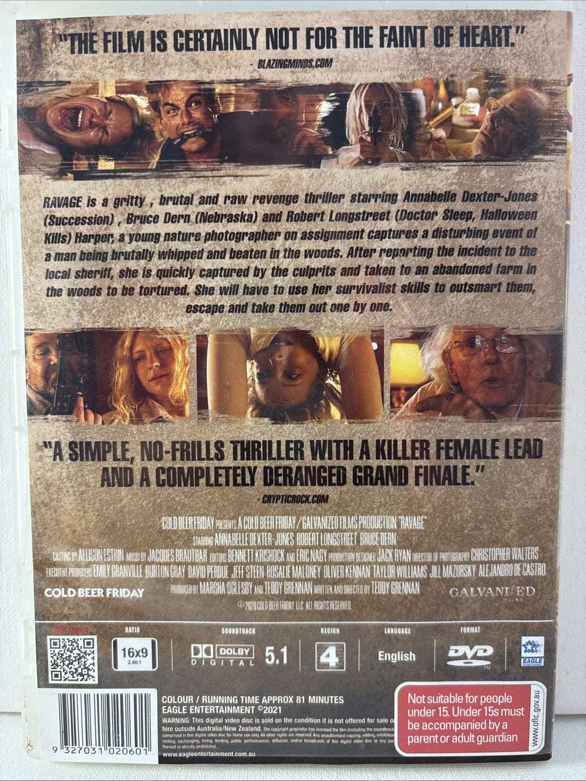 Ravage (DVD, 2019) Horror Region 4 Retro Exchange Australia