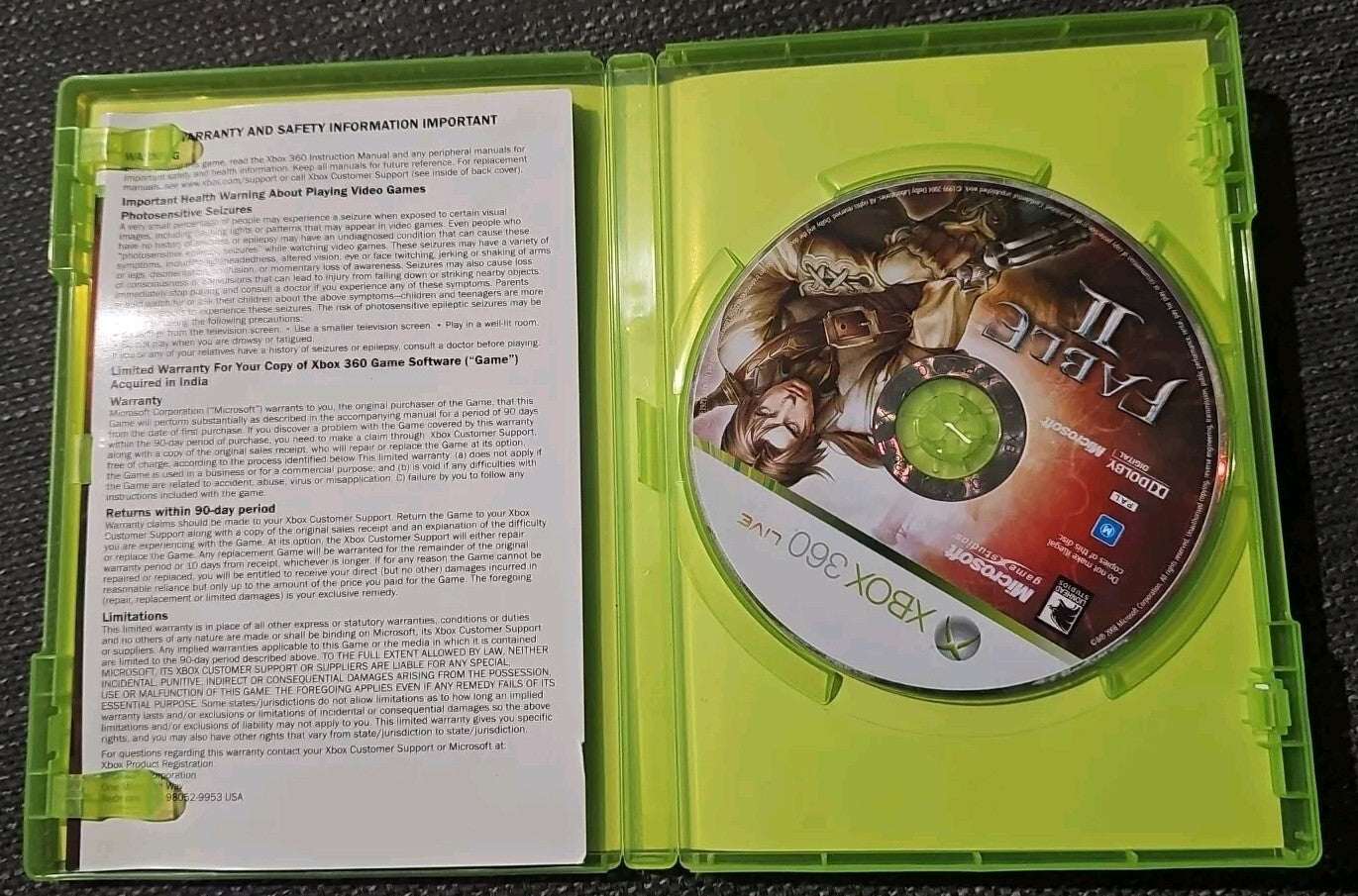 Fable 2 II Xbox 360 Game Complete with Manual - PAL Adventure RPG Fantasy Retro Exchange Australia