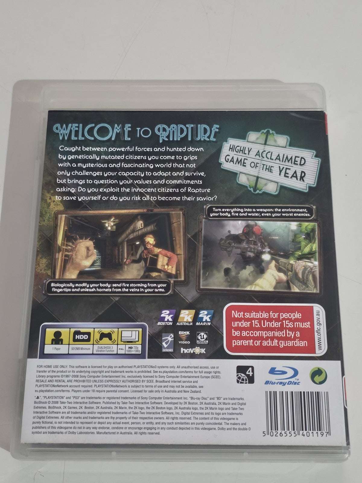 BioShock - PS3 PlayStation 3 Game - Complete Manual PAL - Great Condition PlayStation 3 PS3 Retro Exchange Australia