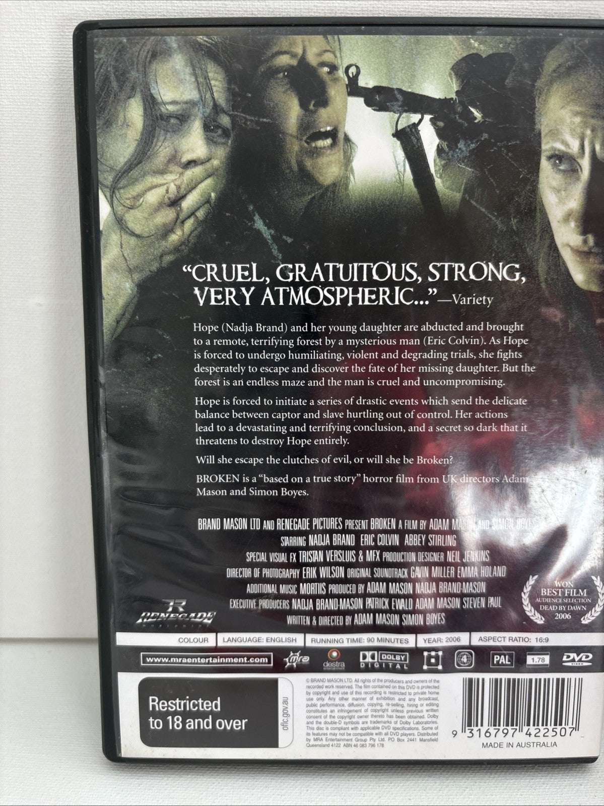 Broken (DVD, 2006) Horror Region 4 Retro Exchange Australia
