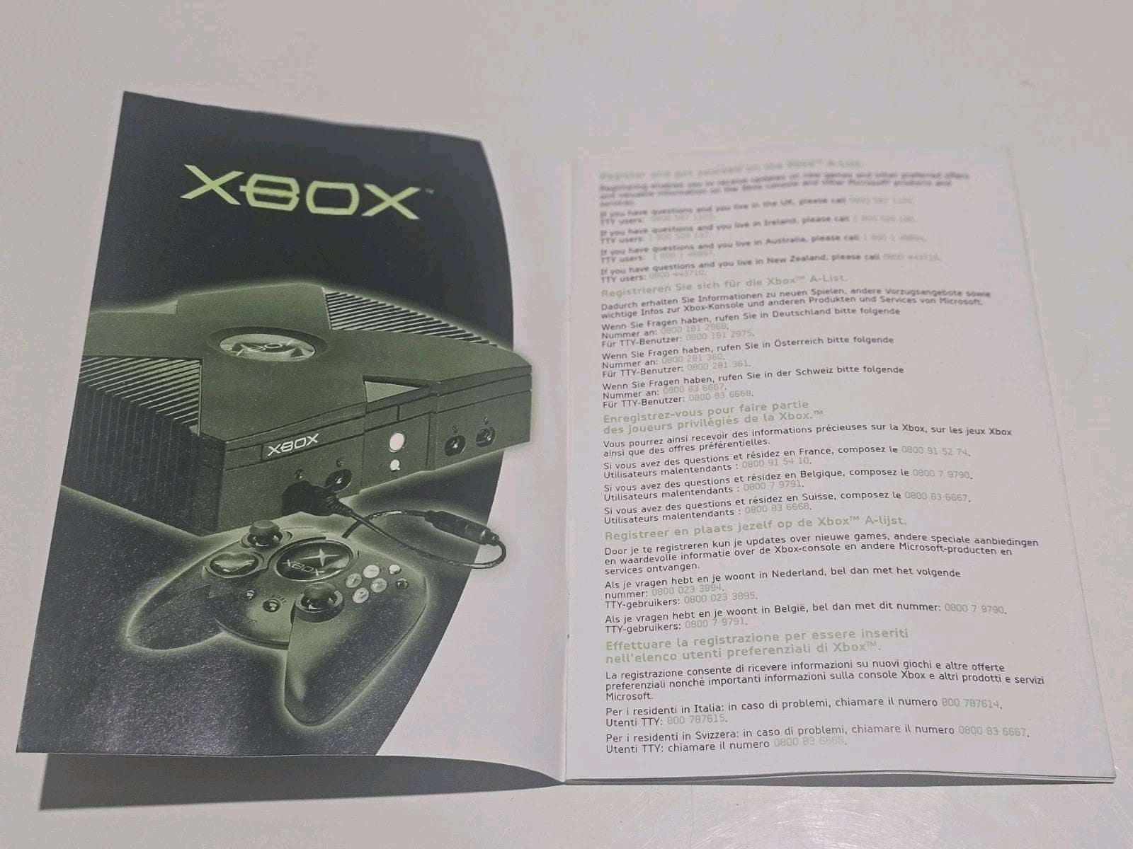 Original Xbox Microsoft Xbox Console Registration Booklet Accessory Retro Exchange Australia