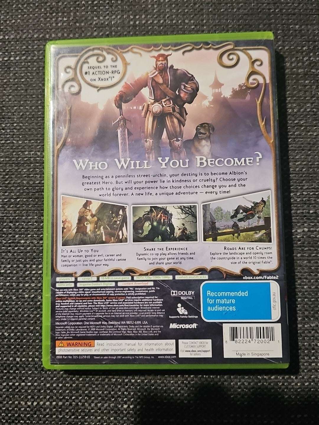 Fable 2 II Xbox 360 Game Complete with Manual - PAL Adventure RPG Fantasy Retro Exchange Australia