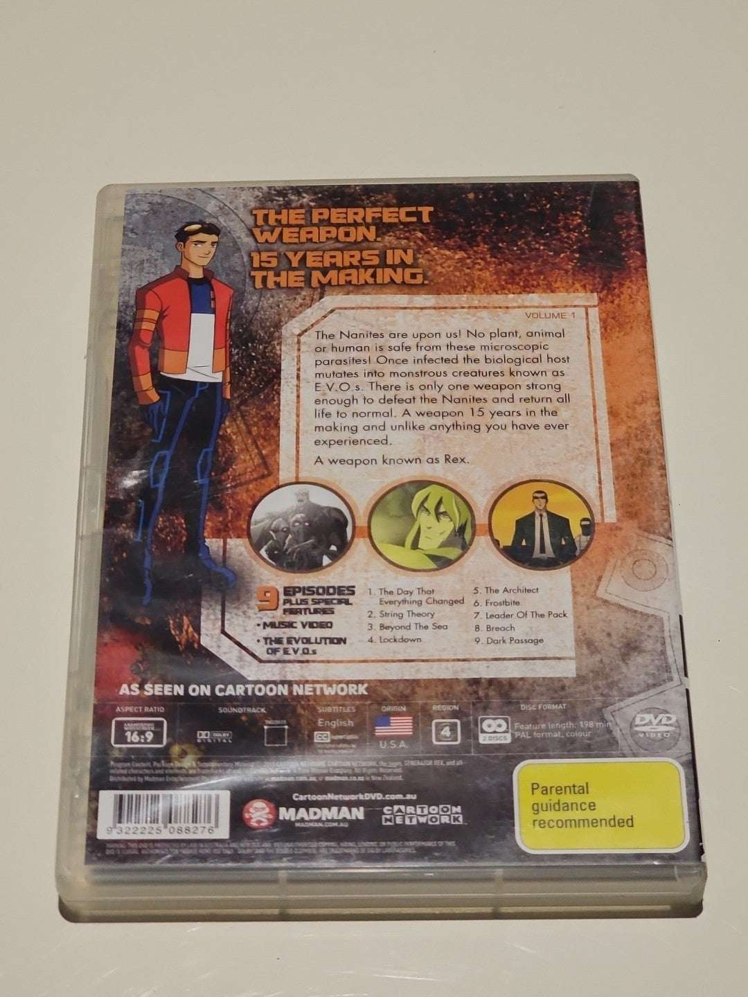 Generator Rex Volume 1: Madman, Cartoon Network Dvd Retro Exchange Australia