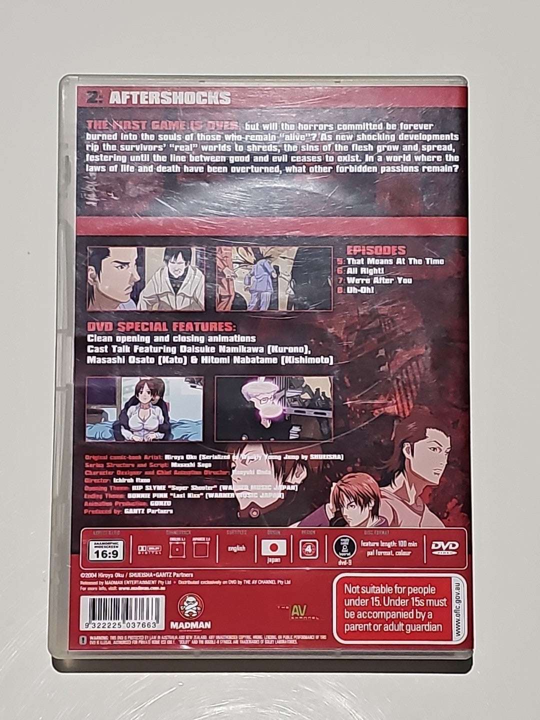 Gantz - Aftershocks: Vol 2 (DVD) Retro Exchange Australia