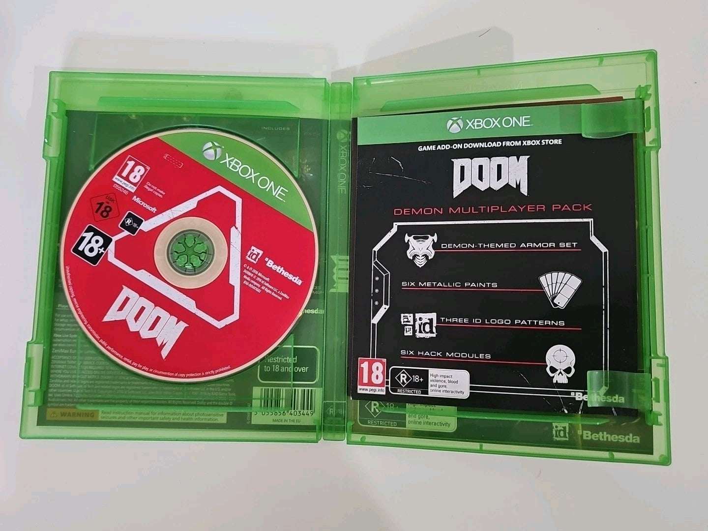 DOOM - Microsoft Xbox One (2016) Working Download Codes Included Game Retro Exchange Australia