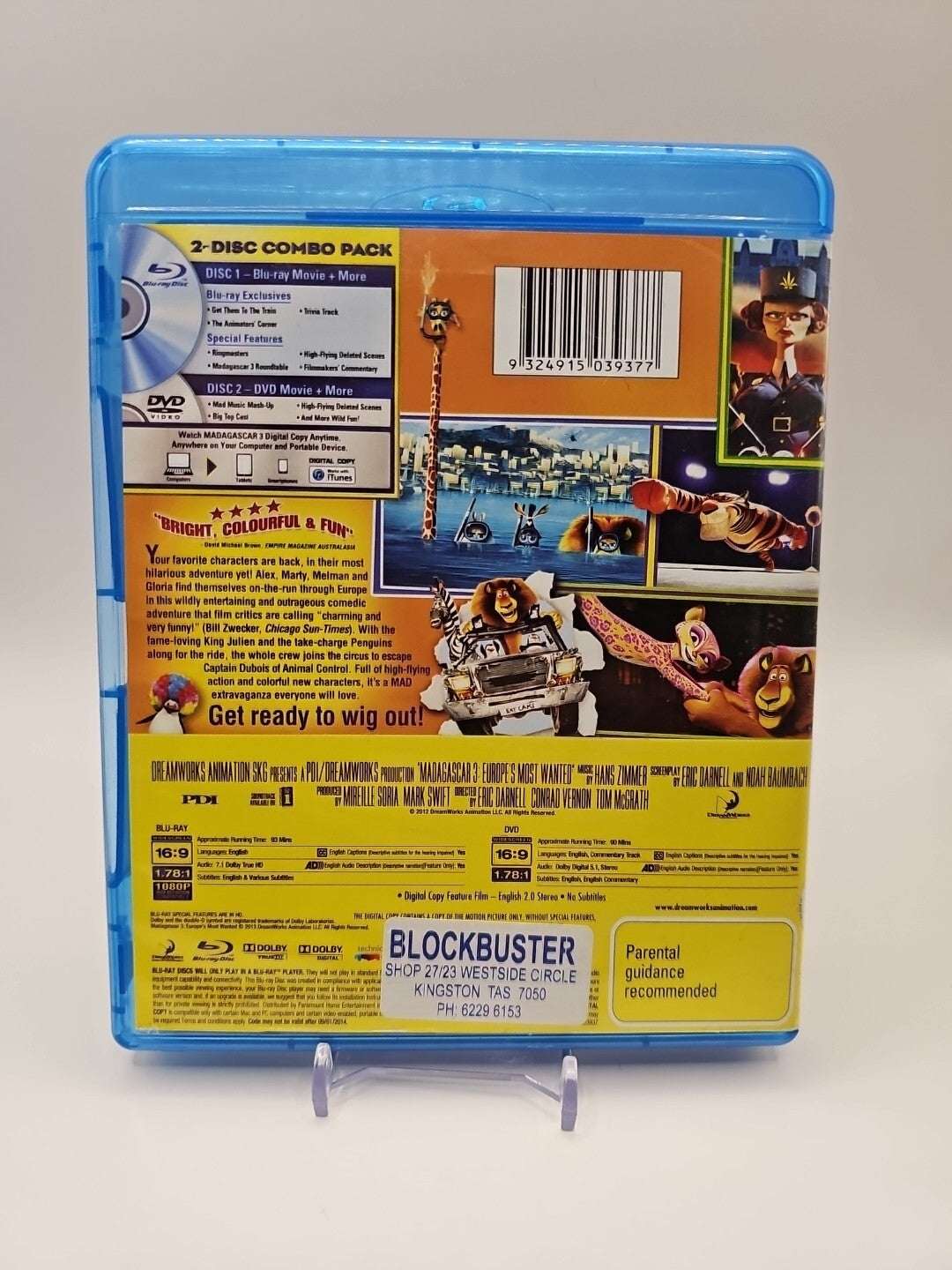 Madagascar 3 - Europe's Most Wanted Blu Ray Dvd Retro Exchange Australia